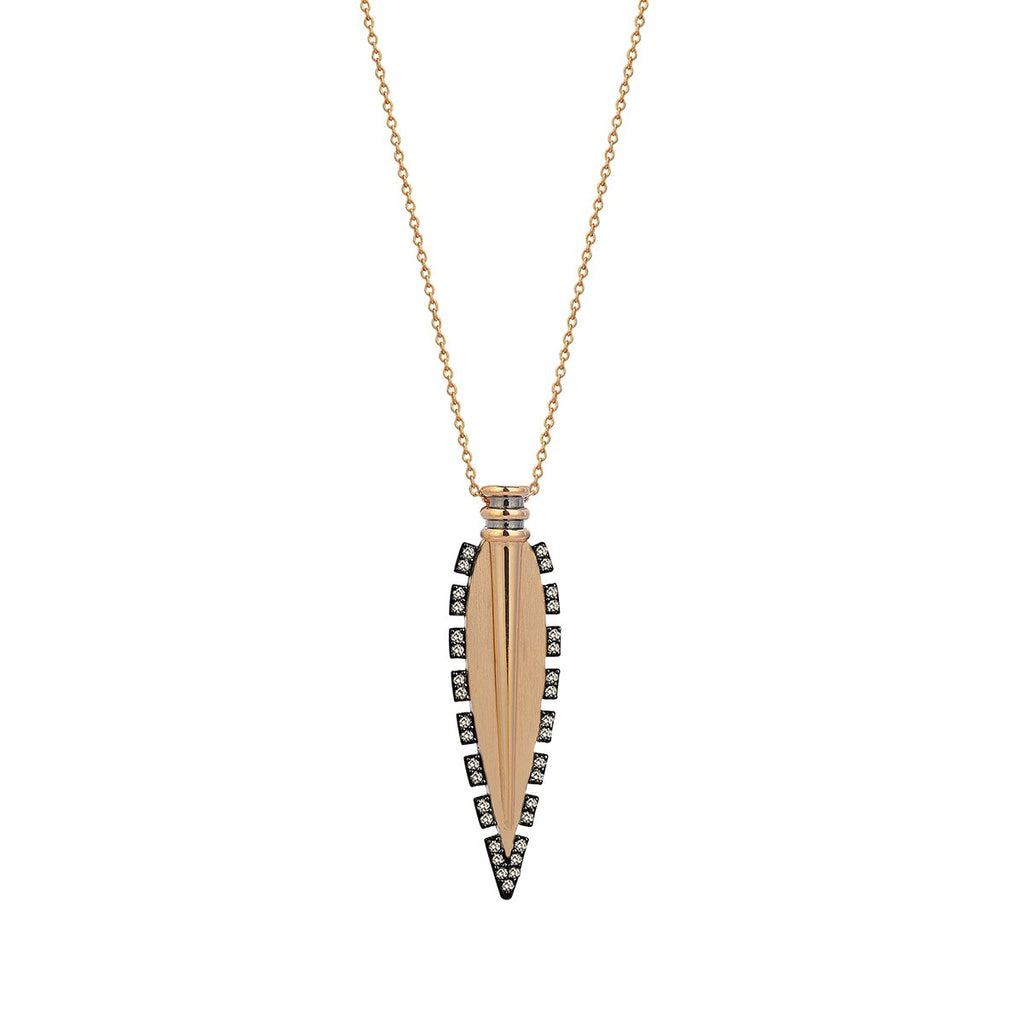 Kismet by Milka Knurled Edge Blade Necklace | Boom & Mellow