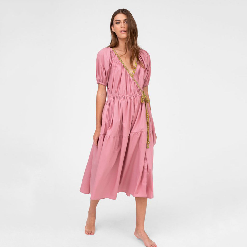 Pitusa Rusty Pink Tie Side Dress | Boom & Mellow