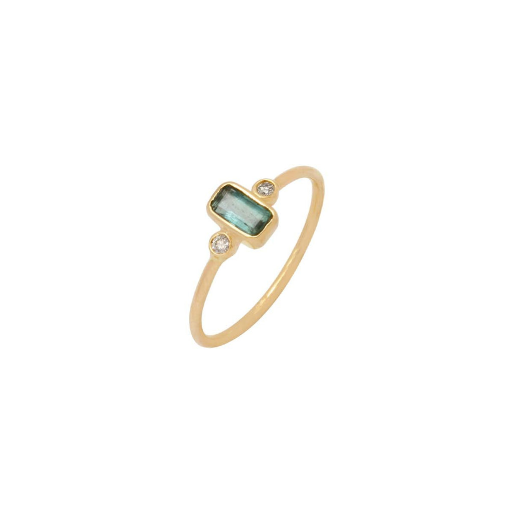 You & Eye Rectangular Emerald Ring | Boom & Mellow