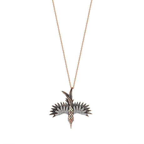 Buy Kismet by Milka 18k Gold Small Phoenix Necklace Online for Women | Free 3-Hour Delivery in Dubai | Boom & Mellow UAE