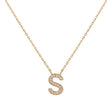 Ishq Personalized Pave Diamond Initial Necklace | Boom & Mellow