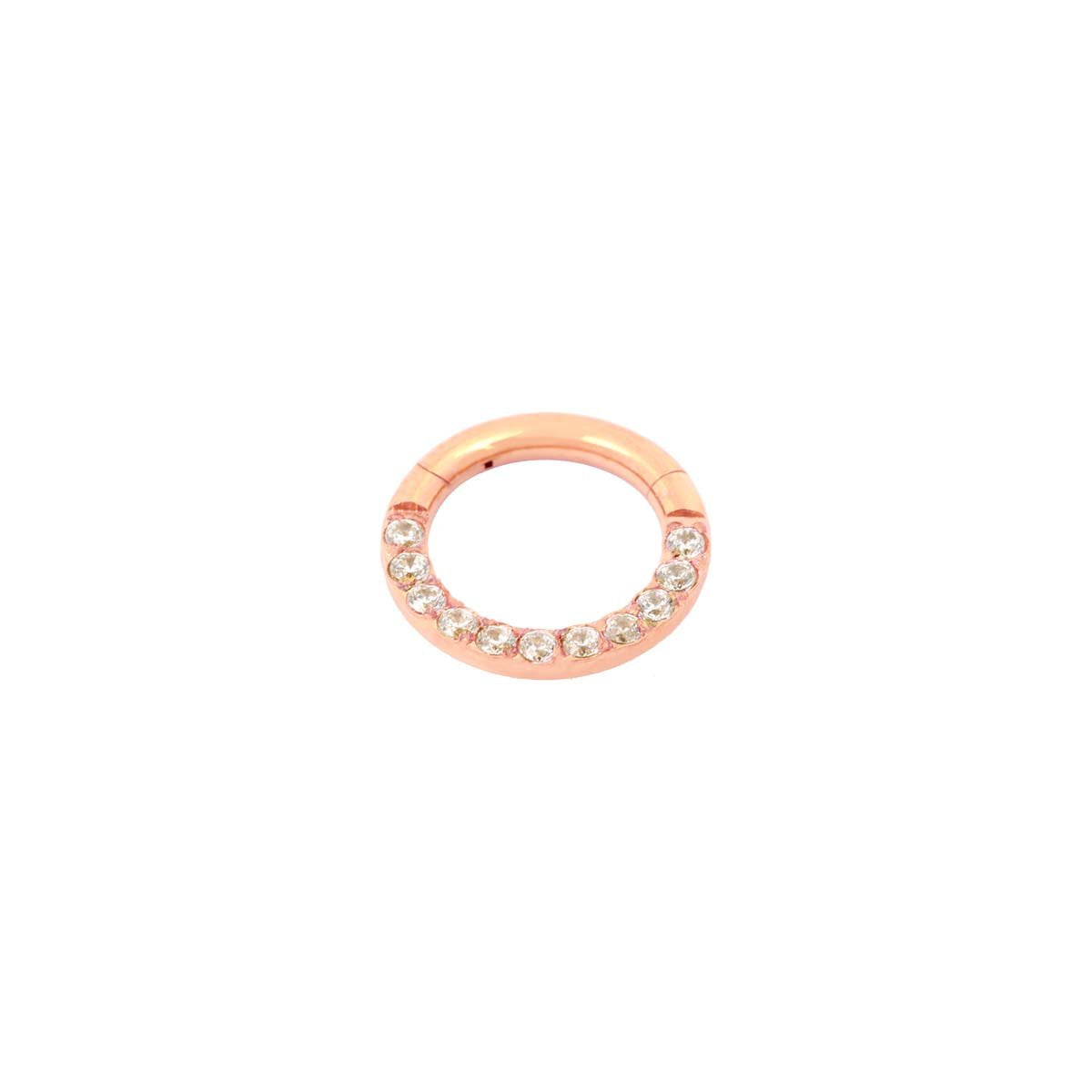 P for Piercing Rose Gold 6 Mm Cartilage Hoop Earring