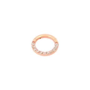 P for Piercing Rose Gold 6 Mm Cartilage Hoop Earring