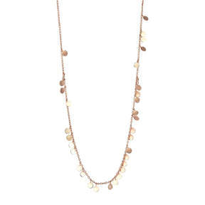 Kismet by Milka 14k Rose Gold Liberty Shaker Slim Chain Necklace