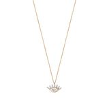 Buy Kismet by Milka 14k Rose Gold Evil Eye Necklace Online for Women | Free 3-Hour Delivery in Dubai | Boom & Mellow UAE