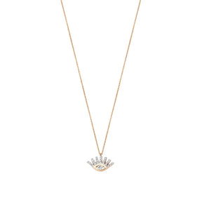 Kismet by Milka 14k Rose Gold Evil Eye Necklace