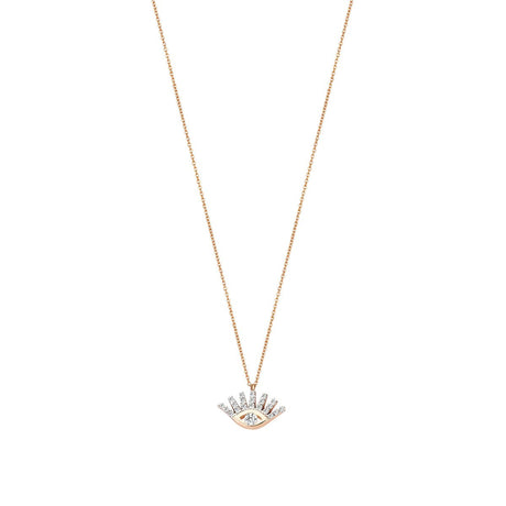 Buy Kismet by Milka 14k Rose Gold Evil Eye Necklace Online for Women | Free 3-Hour Delivery in Dubai | Boom & Mellow UAE