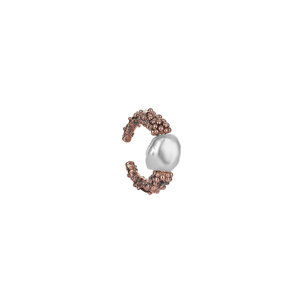 Kismet by Milka Promise Hope Ear Cuff with White Pearl | Boom & Mellow