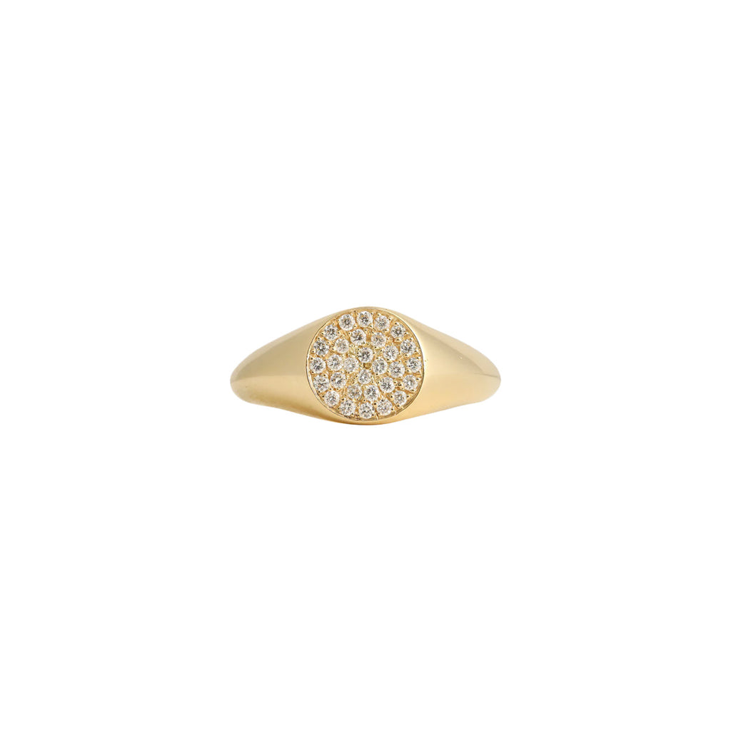 J by Boghossian Pave Circle Pinky Ring | Boom & Mellow