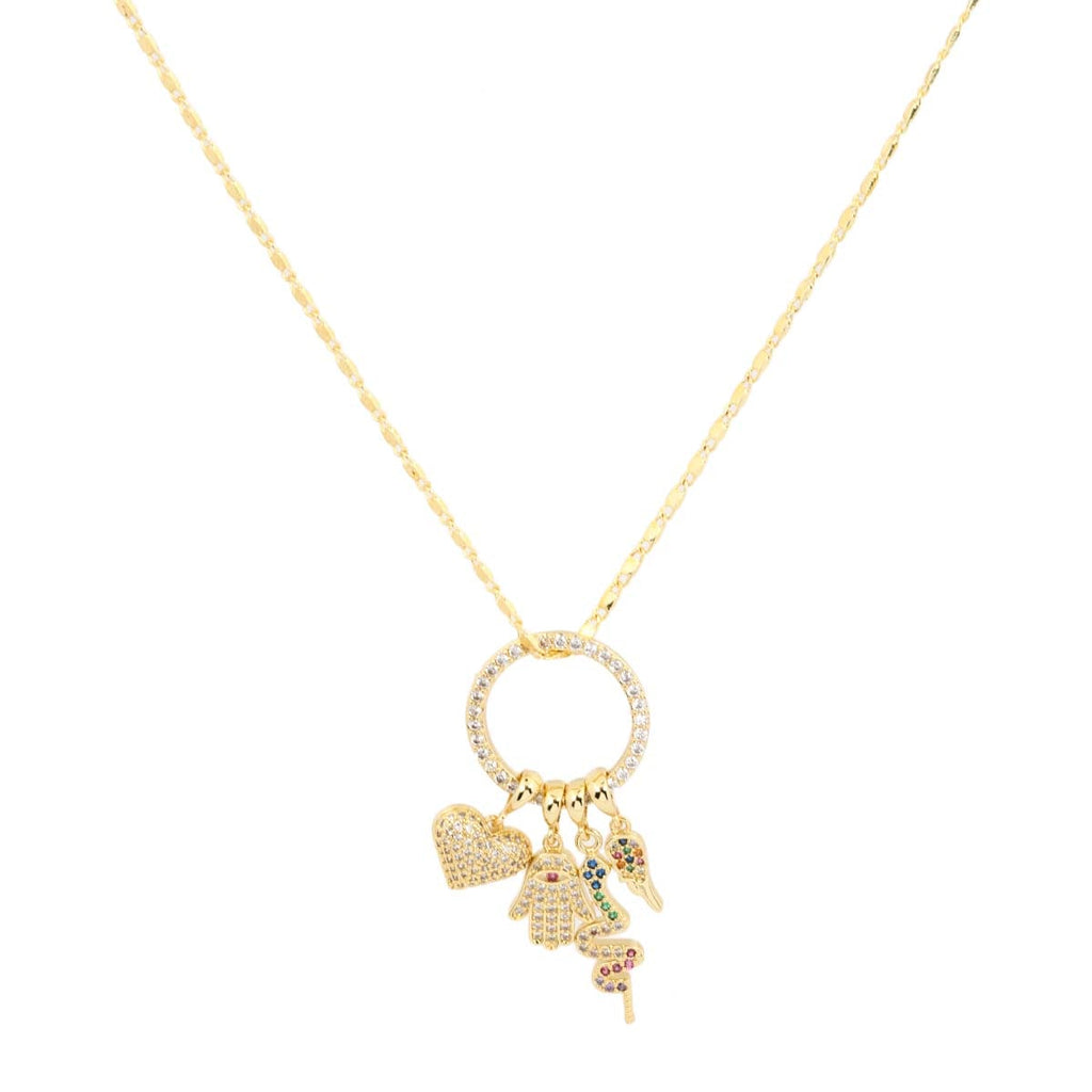 Gemelli Pave Tag Necklace | Boom & Mellow