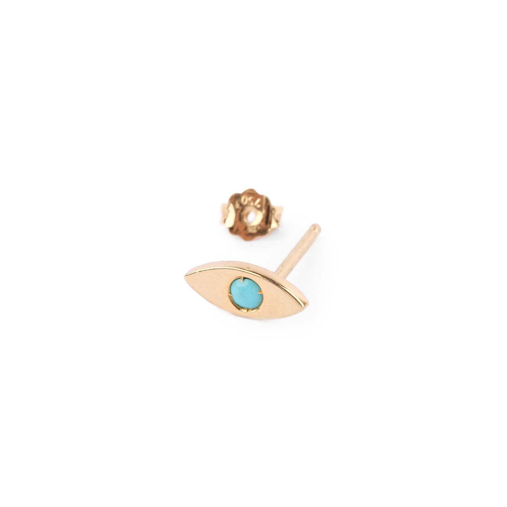 Karolyn Brown Aya Evil Eye Earring with Turquoise Bead | Boom & Mellow