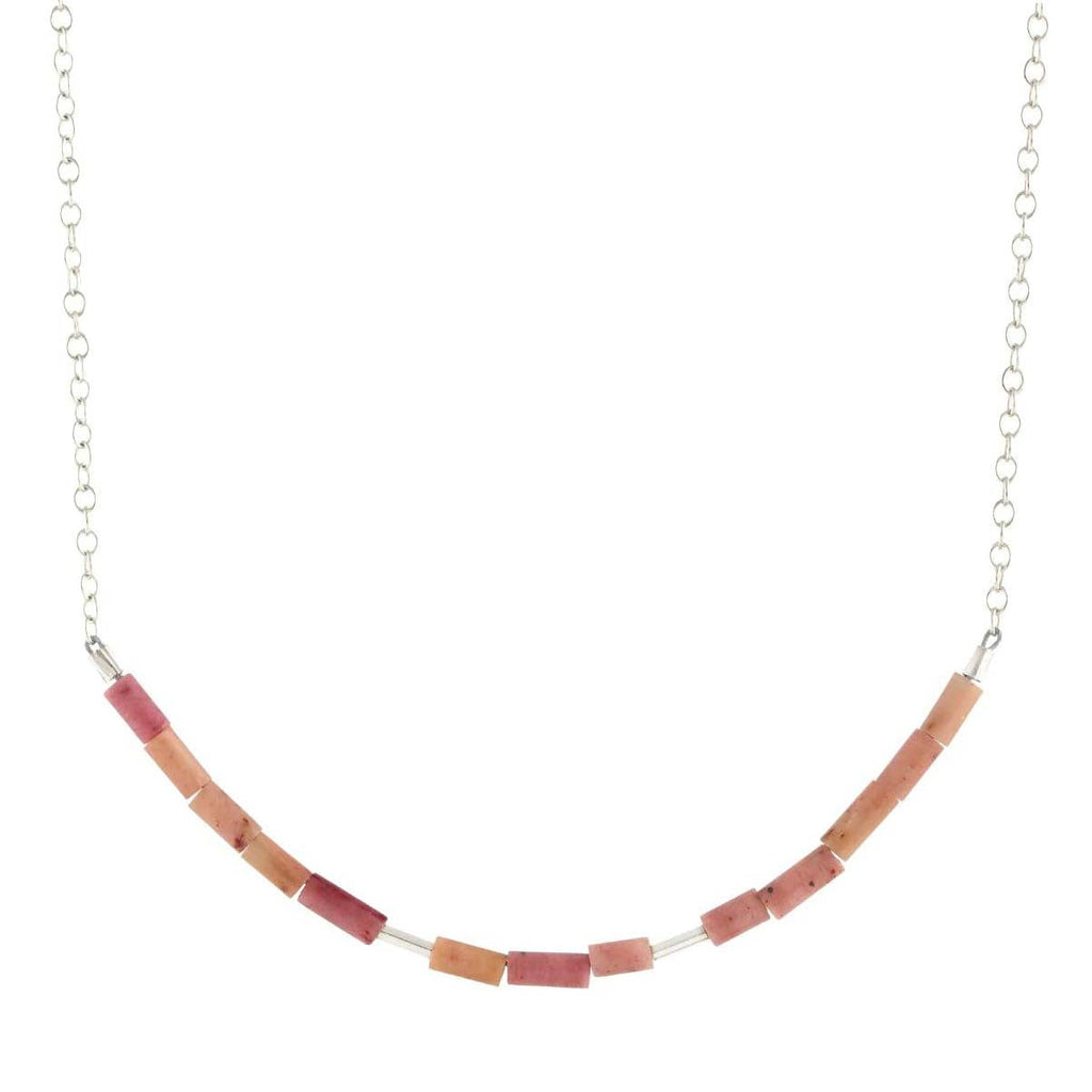 Kris Nations Pink Opal Beaded Necklace | Boom & Mellow