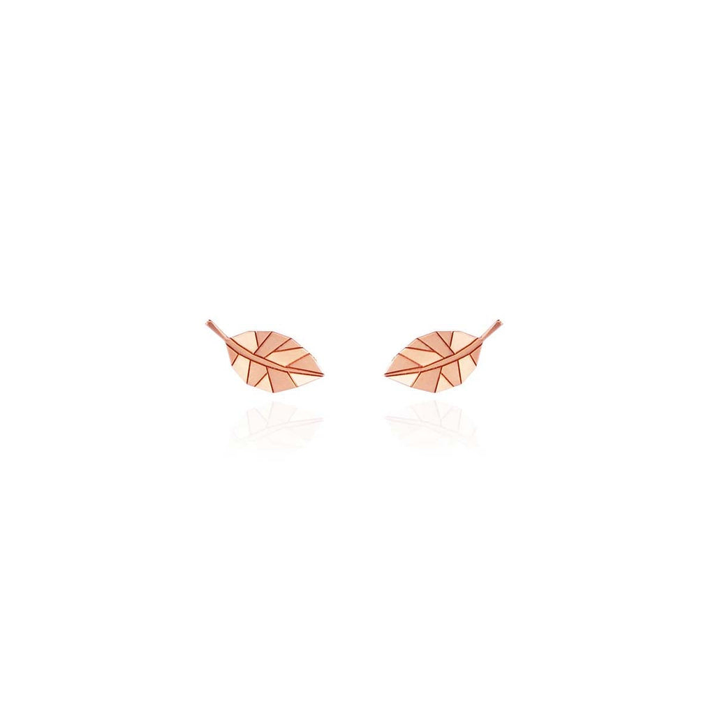 By Delcy Origami Leaf Earrings | Boom & Mellow