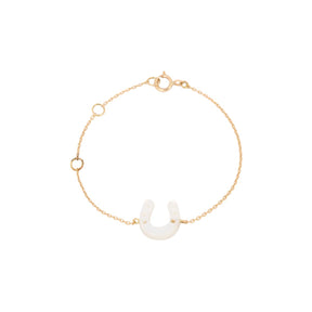 Ishq White Horseshoe Kids Bracelet