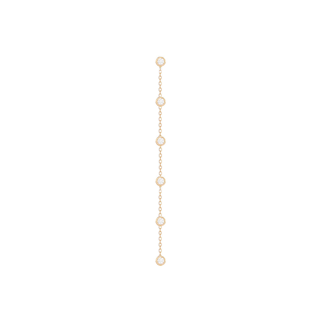 Alexa Jewelry Five Solitaire Chain Earring | Boom & Mellow
