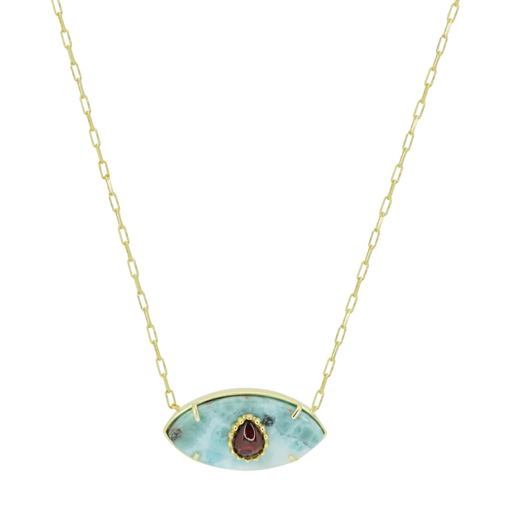 You & Eye Turquoise Evil Eye Necklace | Boom & Mellow