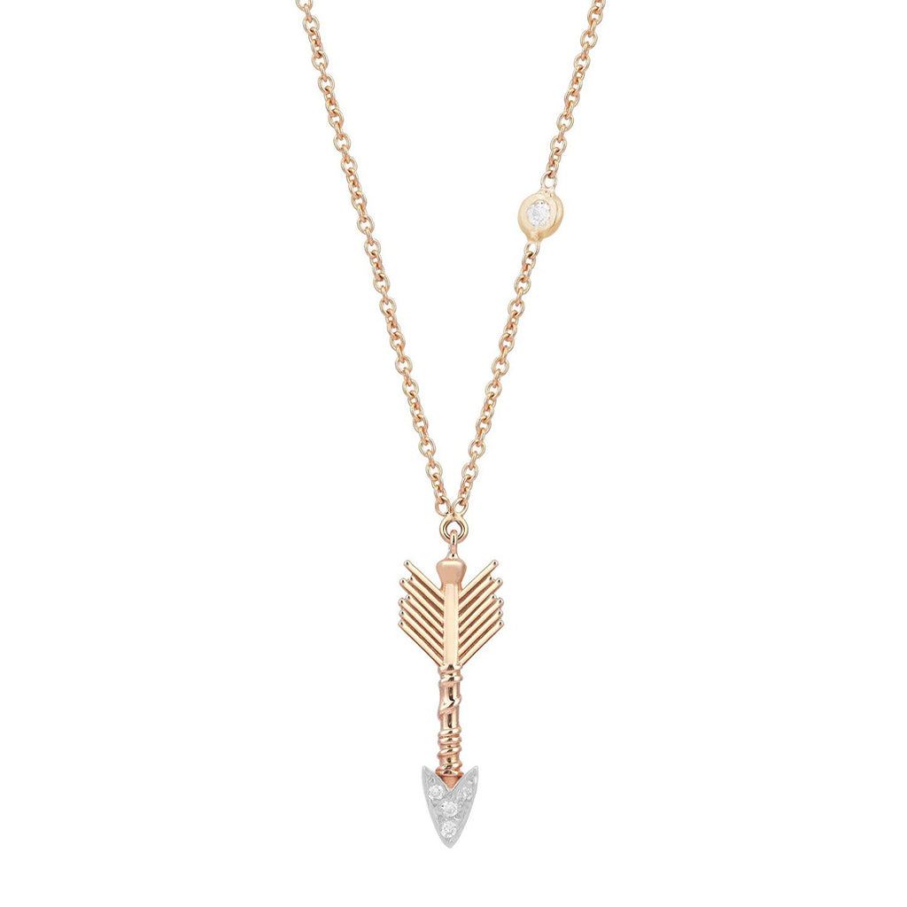 Kismet by Milka Solitaire Arrow Necklace with | Boom & Mellow
