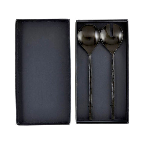 Creative Brands Matte Black Salad Servers Set