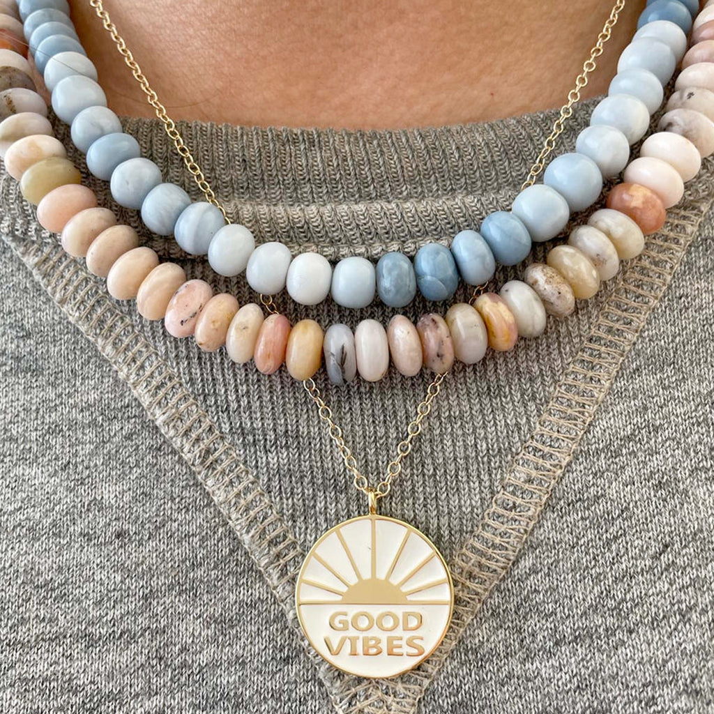 Kris Nations Good Vibes Charm Necklace | Boom & Mellow