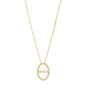 Alexa Jewelry Celestial Diamond Bar Necklace