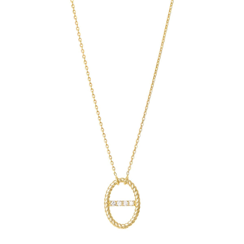 Alexa Jewelry Celestial Diamond Bar Necklace | Boom & Mellow