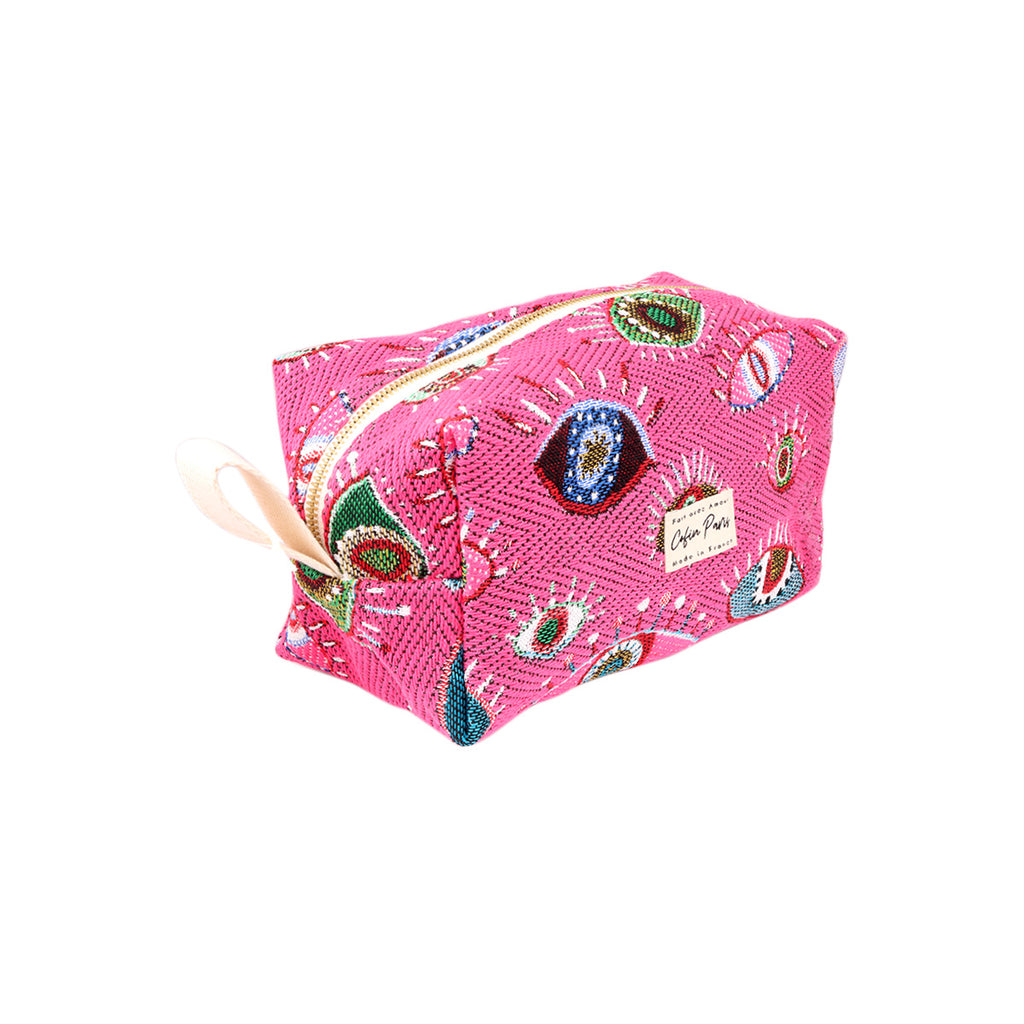 Cofin Paris Colorful Eyes Pink Toiletry Bag | Boom & Mellow