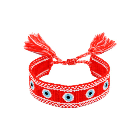 Evil Eyes Red Woven Bracelet | You & Eye | Fashion Accessories | Bracelet