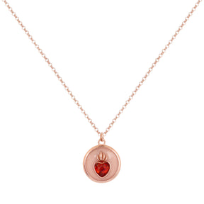Versari Flaming Heart Ruby Necklace