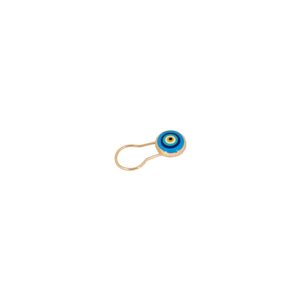 You & Eye Blue Evil Eye Round Baby Pin | Boom & Mellow