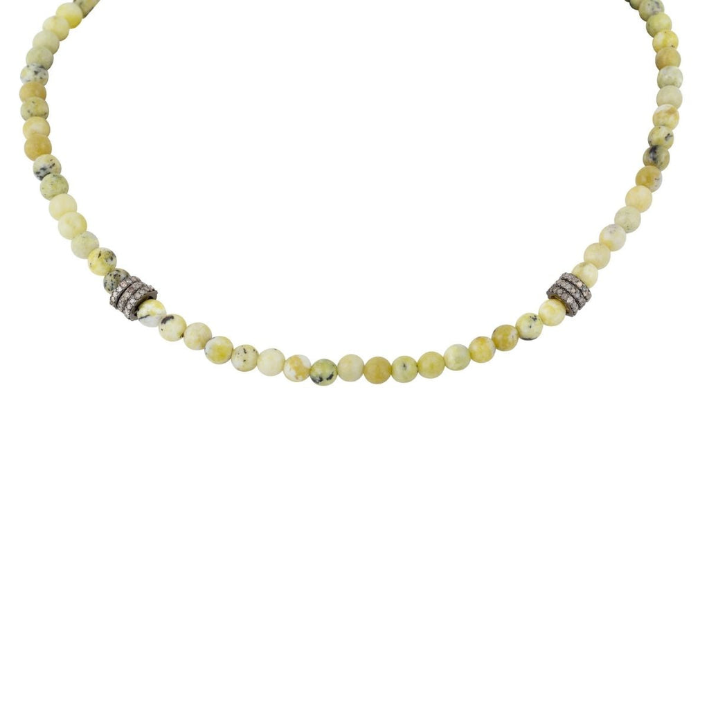 Maha Lozi Yellow Serpentine Tribe Necklace | Boom & Mellow