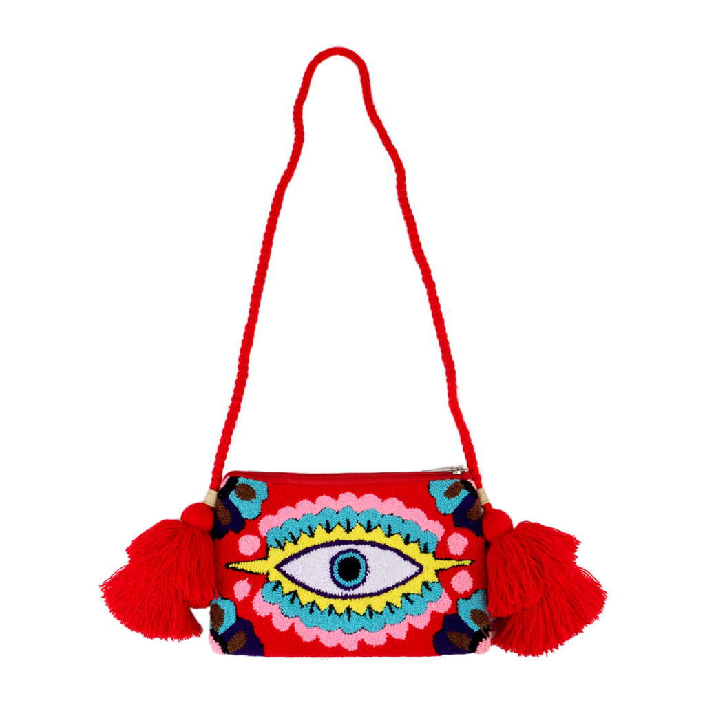 You & Eye Embroidered Eye Sling Bag | Boom & Mellow
