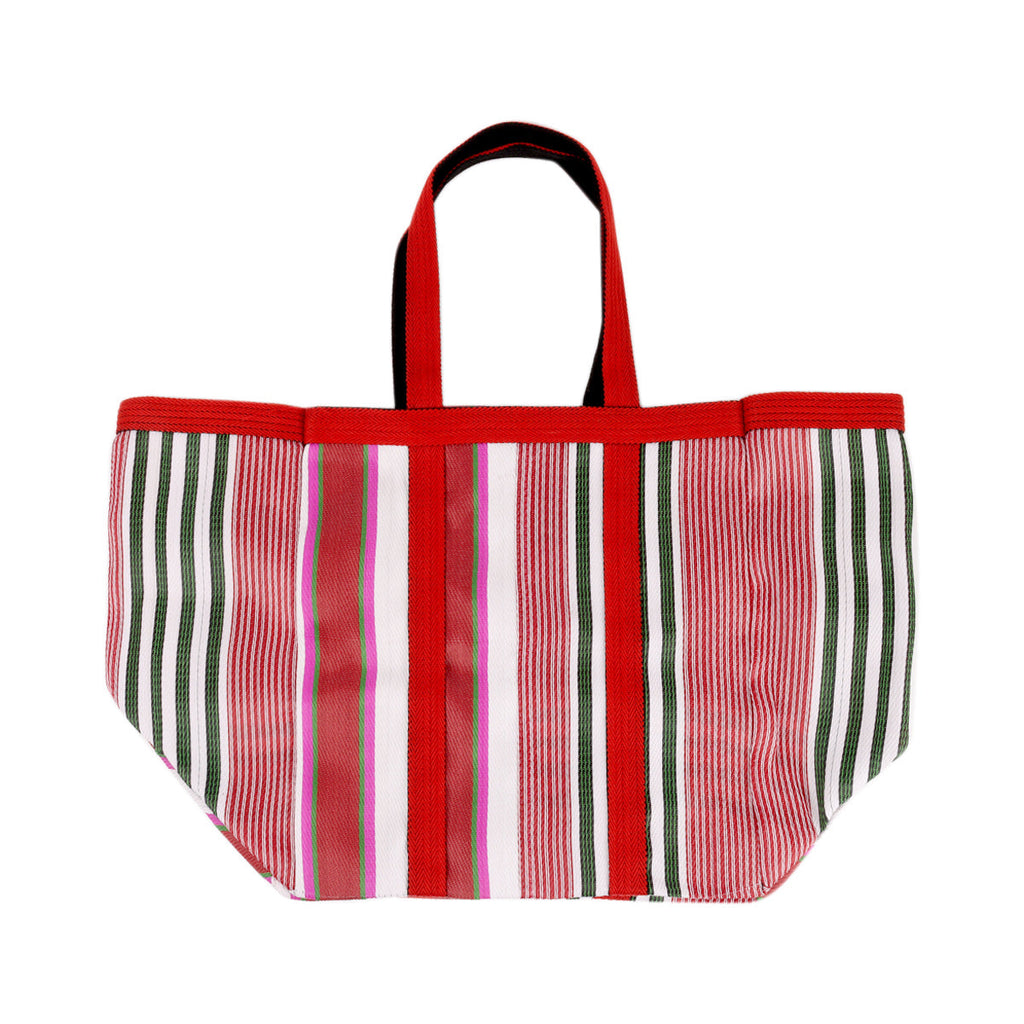 Babachic Bags Red and Green Stripes Picnic Bag | Boom & Mellow