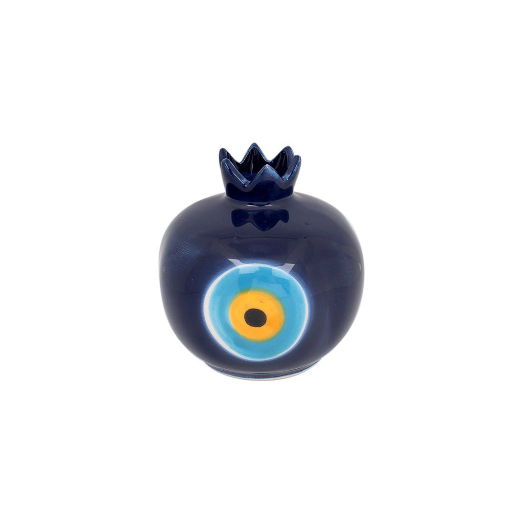 You & Eye Large Navy Evil Eye Pomegranate | Boom & Mellow