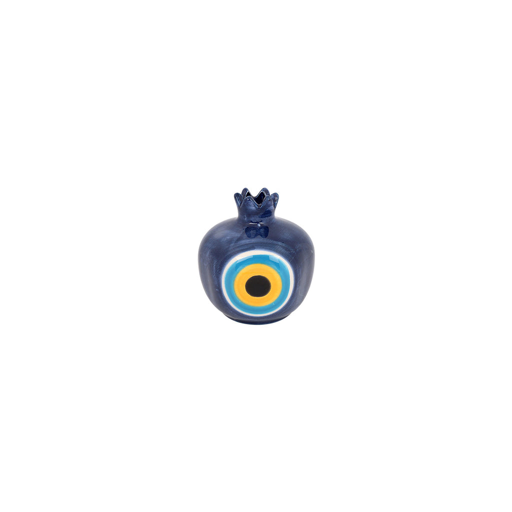 You & Eye Small Navy Evil Eye Pomegranate | Boom & Mellow