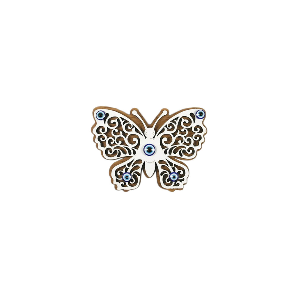 You & Eye Wood Butterfly Evil Eye Magnet | Boom & Mellow