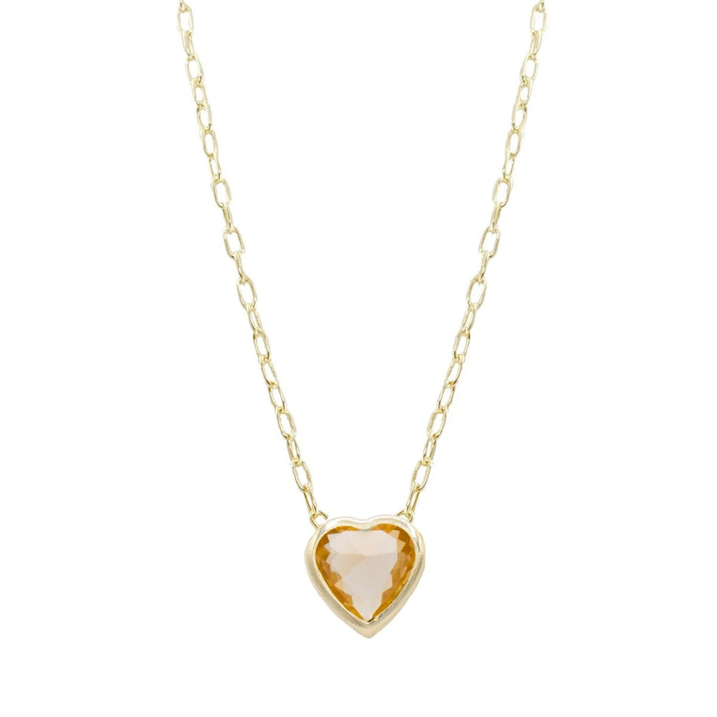 Marcia Moran Ruby Heart Morganite Necklace | Boom & Mellow