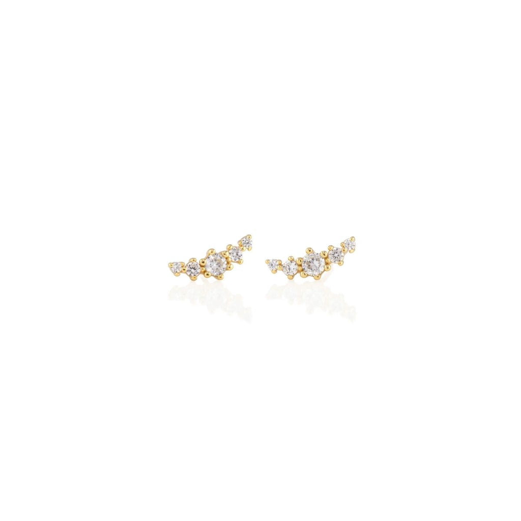 Kris Nations 18k Gold Vermeil Cassiopeia Stud Earrings | Boom & Mellow