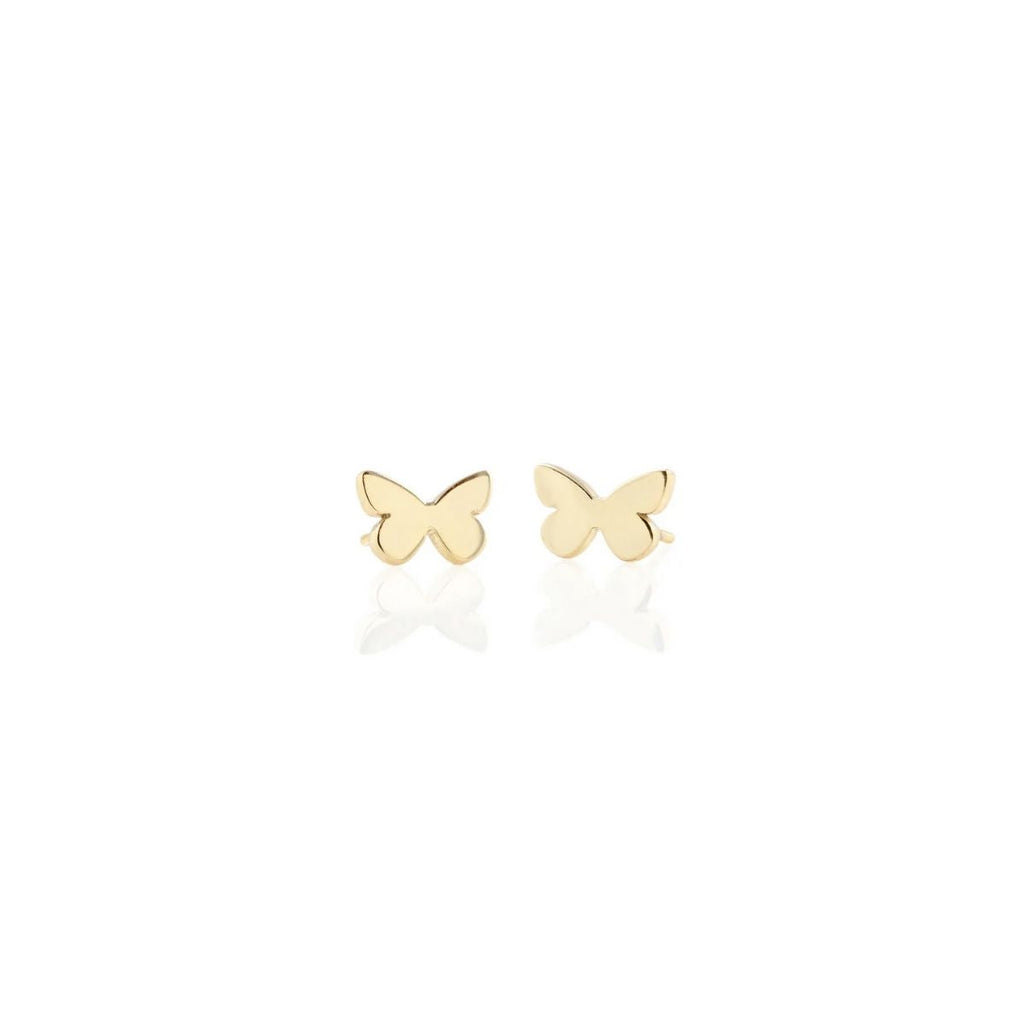 Kris Nations 18k Gold Vermeil Butterfly Stud Earrings | Boom & Mellow