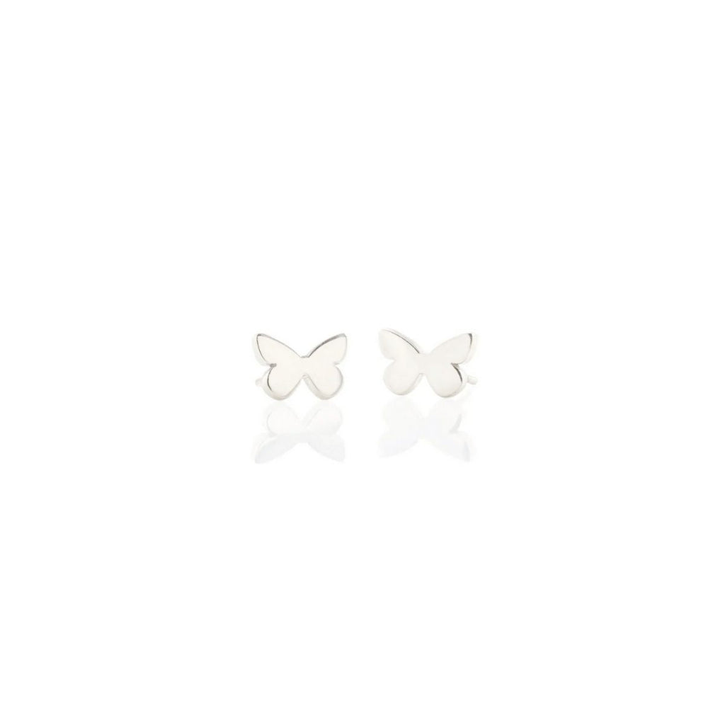 Kris Nations Sterling Silver Butterfly Stud Earrings | Boom & Mellow