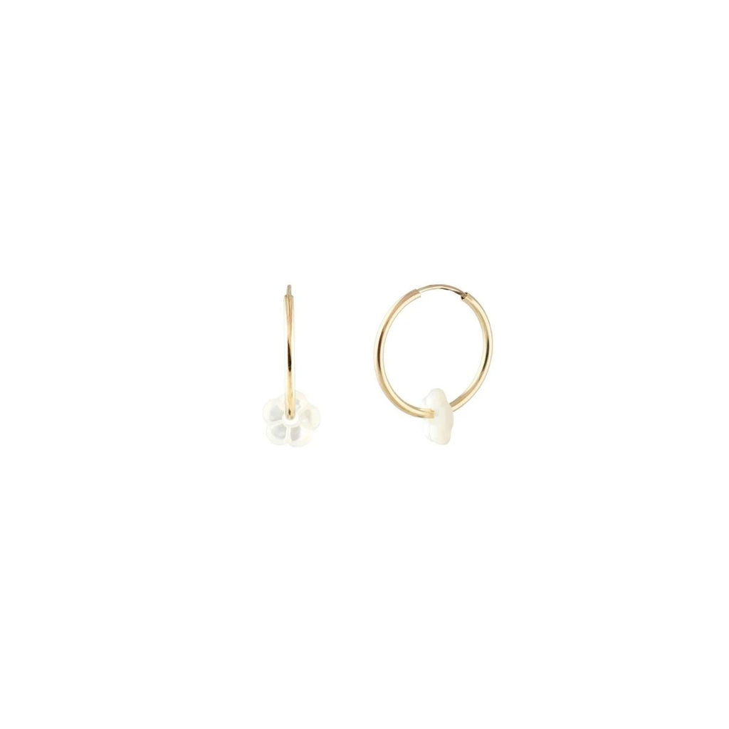 Kris Nations 18k Gold Vermeil Flower Hoop Earrings | Boom & Mellow