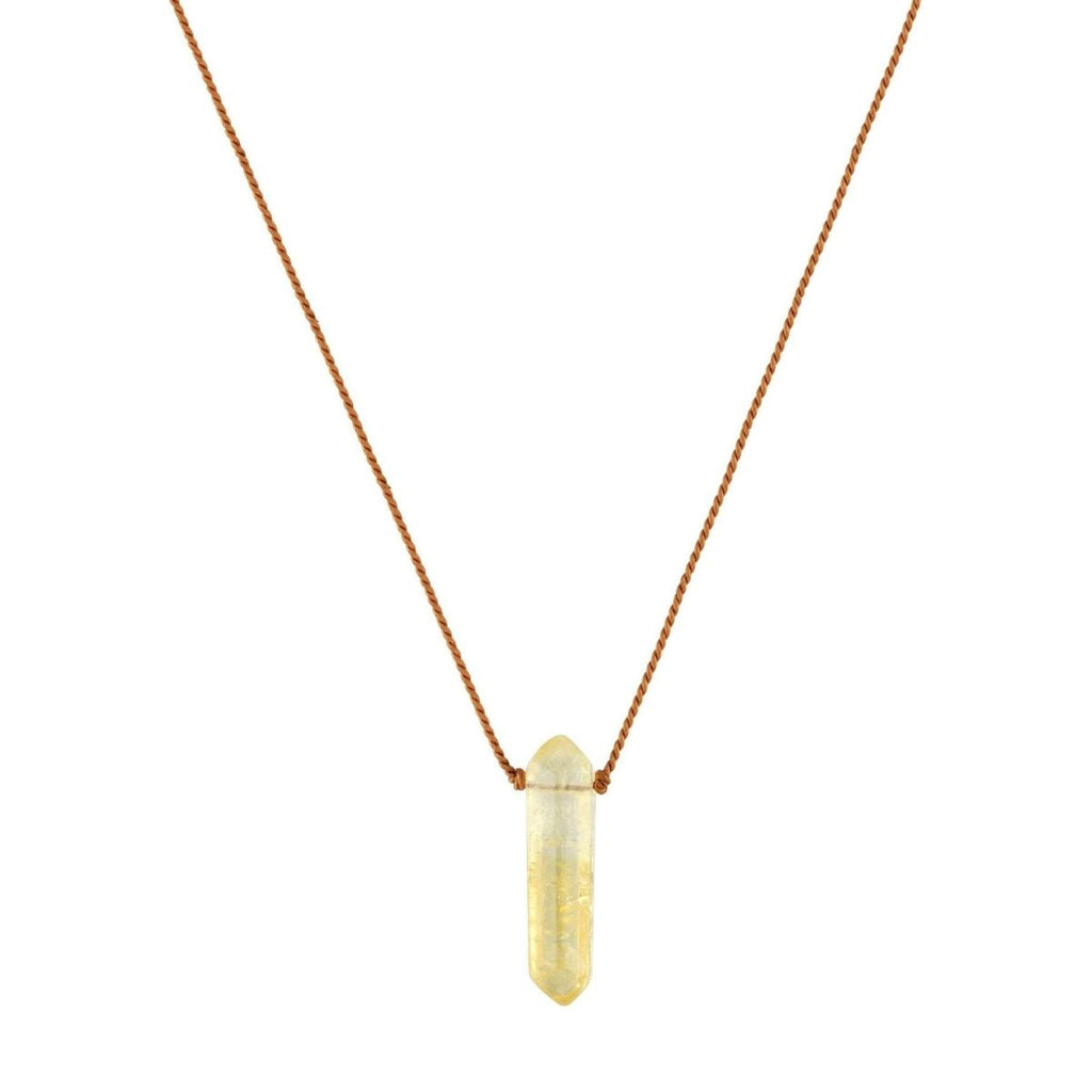 Kris Nations Natural Mystic Crystal Point Necklace | Boom & Mellow