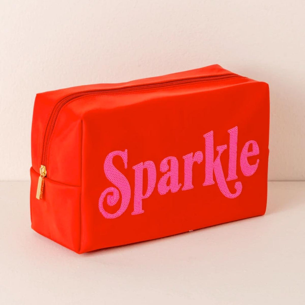Shiraleah Sparkle Red Large Pouch | Boom & Mellow
