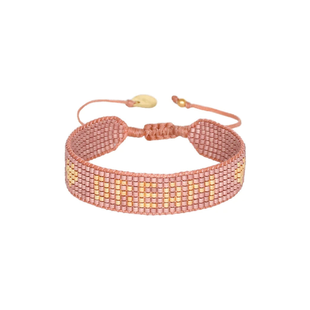 Mishky Dream Pink Beaded Bracelet | Boom & Mellow