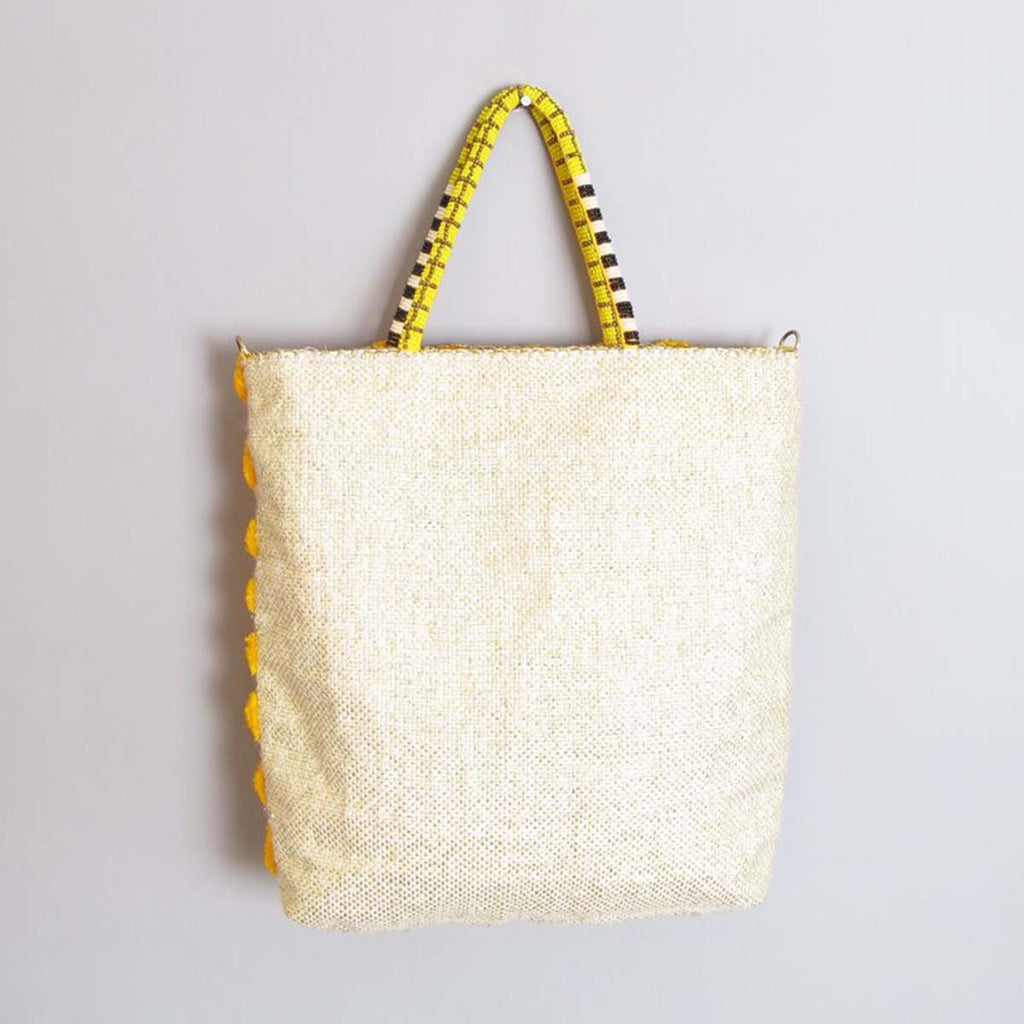En Shalla Sun Yellow Medium Tote Bag | Boom & Mellow