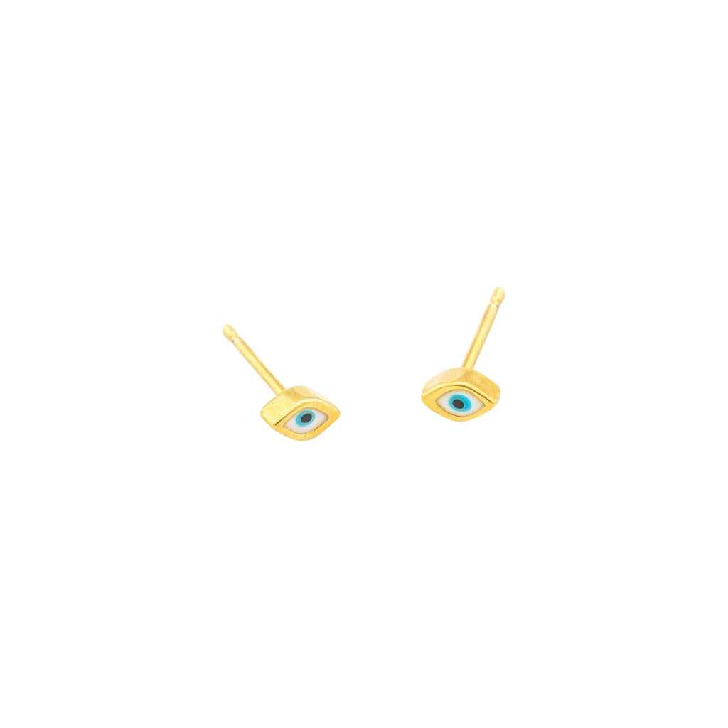 Tai Tear Shaped Evil Eye Stud Earrings | Boom & Mellow