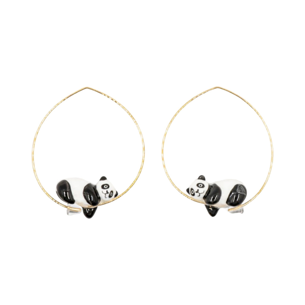Nach Bijoux Sleeping Panda Earrings | Boom & Mellow