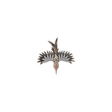 Kismet by Milka 18k Rose Gold Small Phoenix Earring with White Diamond at Boom & Mellow
