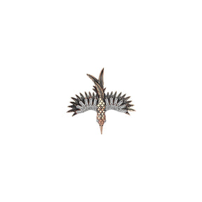 Kismet by Milka 18k Rose Gold Small Phoenix Earring with White Diamond at Boom & Mellow