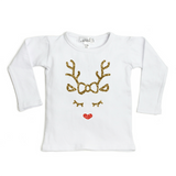 Sweet Wink Reindeer Long Sleeve Top | Boom & Mellow