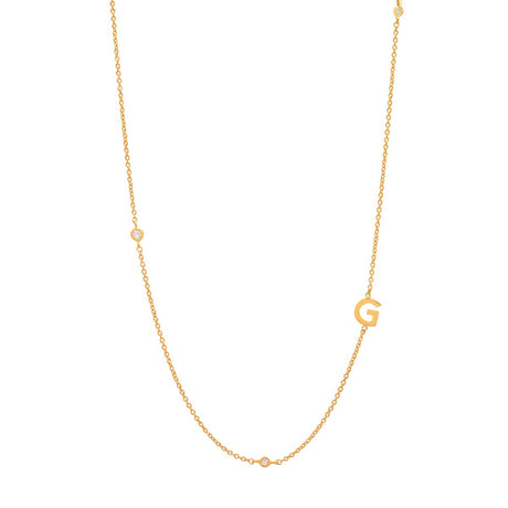 Tai Sideways Initial Necklace